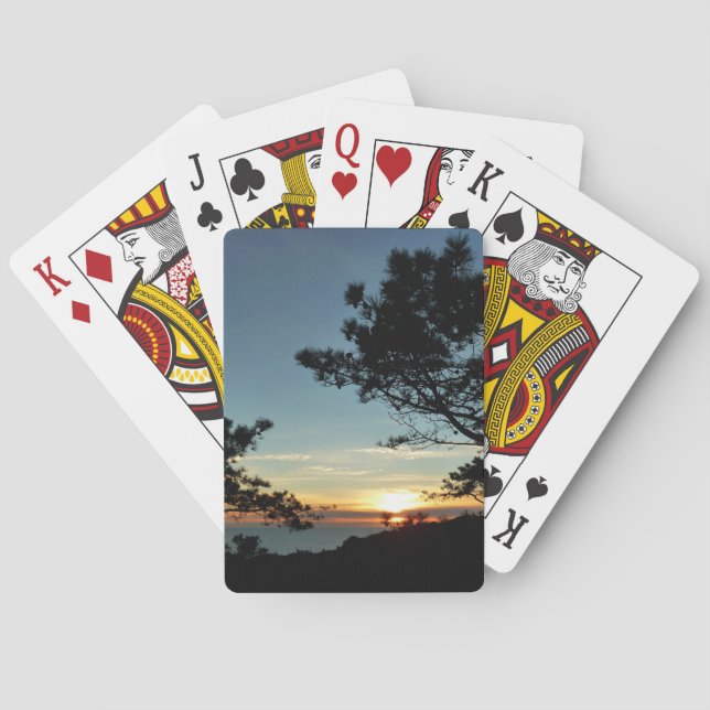 Jeu De Cartes Torrey Pine Sunset III Paysage californien (dos)
