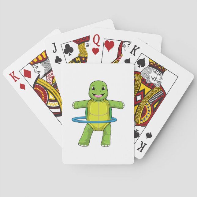 Jeu De Cartes Tortue à Fitness avec pneus Fitness (dos)