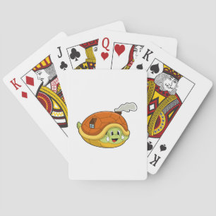Jeu De Cartes Tortue avec coquille comme maison