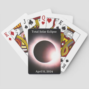 Jeu De Cartes Total éclipse solaire 2024 lune de soleil