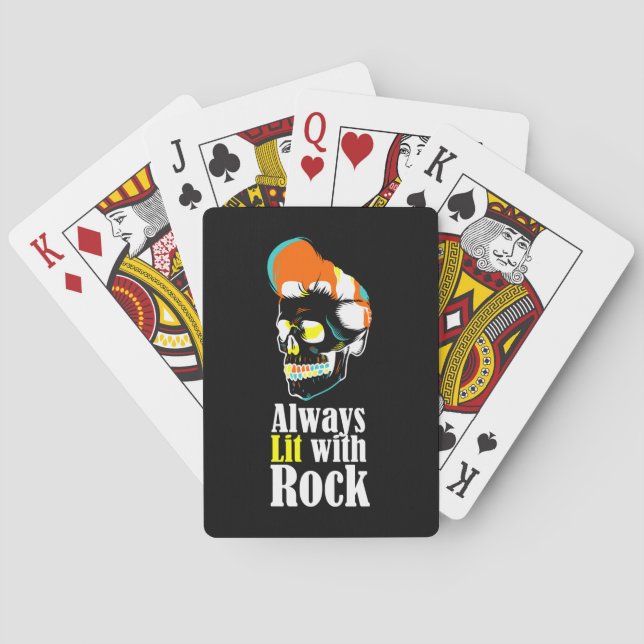 Jeu De Cartes Toujours éclairée par la roche (dos)