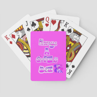 Jeu De Cartes Toujours une reine abeille rose chaud