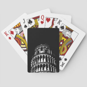 Jeu De Cartes Tour blanche noire de Pise Italie