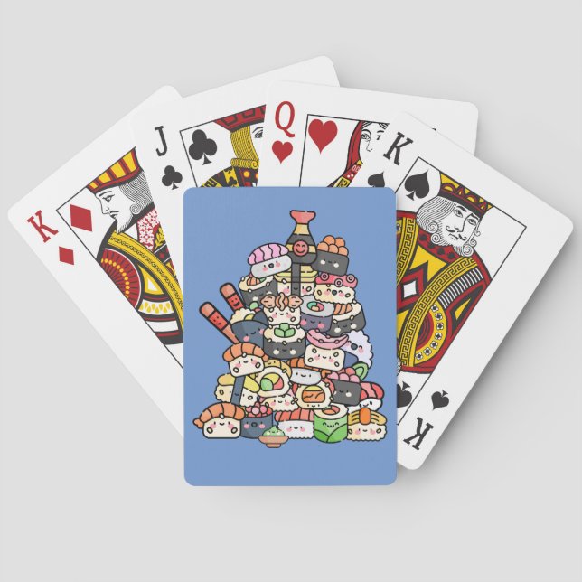 Jeu De Cartes Tour du Sushi mignon (dos)