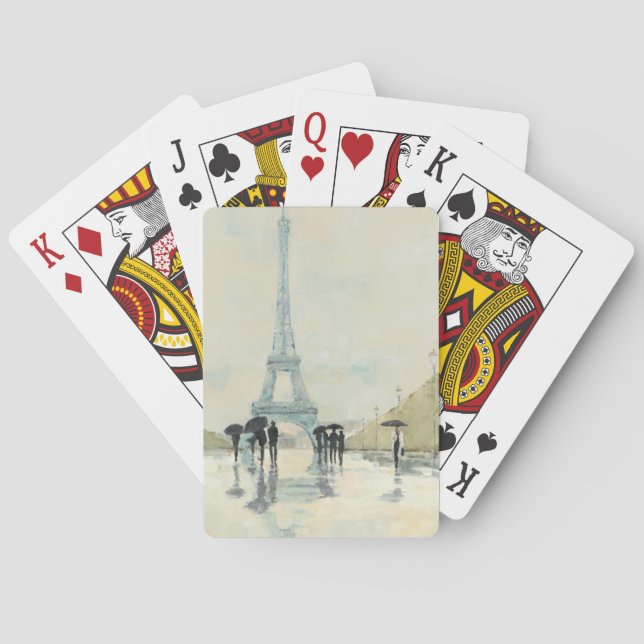 Jeu De Cartes Tour Eiffel | Paris sous la pluie (dos)