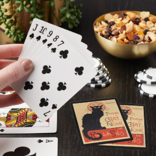 Jeu De Cartes Tournée du Chat Noir Vintage Black Cat Art Nouveau