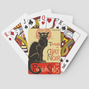 Jeu De Cartes Tournée du Conversation noir Art nouveau