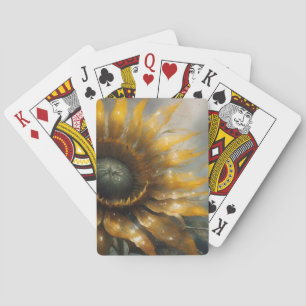 Jeu De Cartes Tournesol Cosmique - Impression d'art numérique de