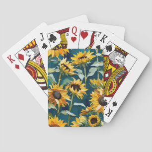 Jeu De Cartes Tournesol d'art partout
