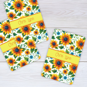 Jeu De Cartes Tournesols Art numérique jaune orange vert