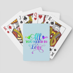 Jeu De Cartes Tout ce dont vous avez besoin est l'amour Inspiran