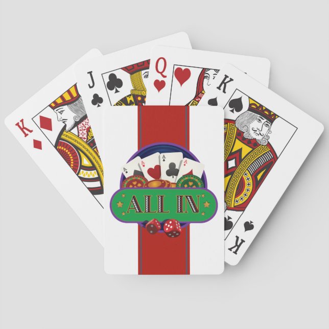 Jeu De Cartes Tout dans Casino Poker (dos)