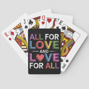 Jeu De Cartes Tout Pour L'amour Et L'amour Pour Tout Mois De La