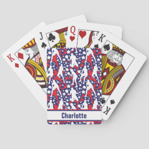Jeu De Cartes Toutes les étoiles pickleball [USA] avec le nom