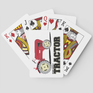 Jeu De Cartes Tracteur rouge vintage