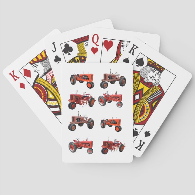 Jeu De Cartes Tracteurs Vintages restaurés (dos)
