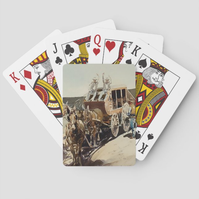 Jeu De Cartes "Trail Drive" Western Art par Edward Borein (dos)