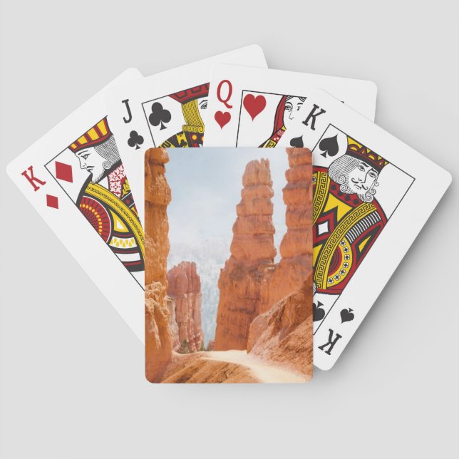 Jeu De Cartes Traînée de parc national de canyon de Bryce (dos)
