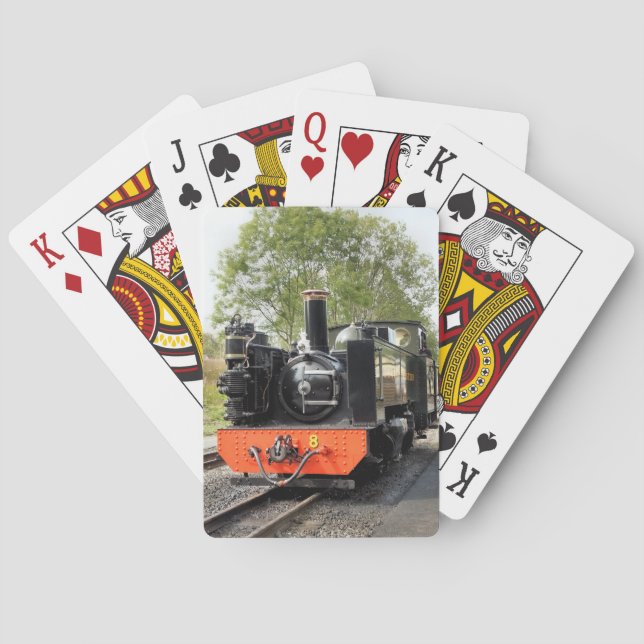JEU DE CARTES TRAINS À VAPEUR CARTES DE JEU (dos)