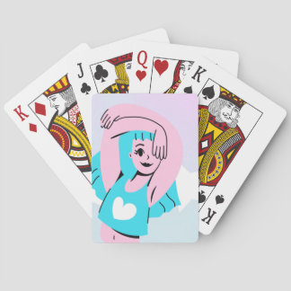 Jeu De Cartes trans art on playing card
