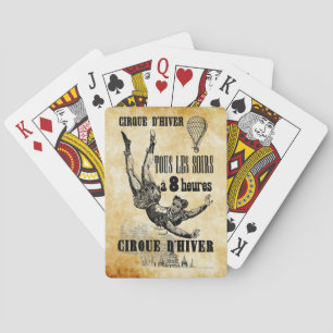 Jeu De Cartes Trapèze volant Acrobat du Cirque de France Art Vin