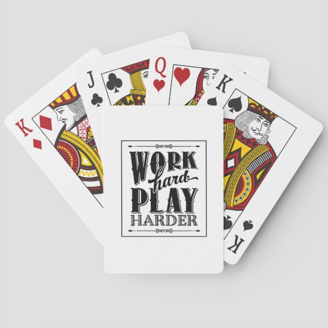 Jeu De Cartes Travailler dur Jouer si dur Essentiel (dos)