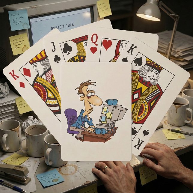 Jeu De Cartes Travailleur de bureau en surmenage Funny Employé f (Créateur téléchargé)
