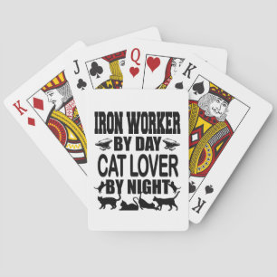 Jeu De Cartes Travailleur du fer drôle le jour, amoureux des cha