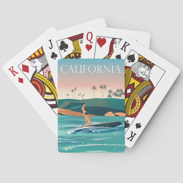 Jeu De Cartes Travel Art California Travel (dos)