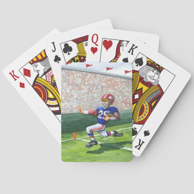 Jeu De Cartes Traverser la ligne d'objectif pour une touche (dos)