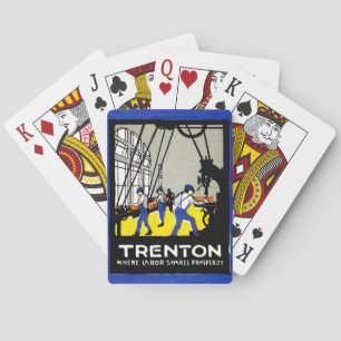 Jeu De Cartes Trenton Vintage New Jersey 1915