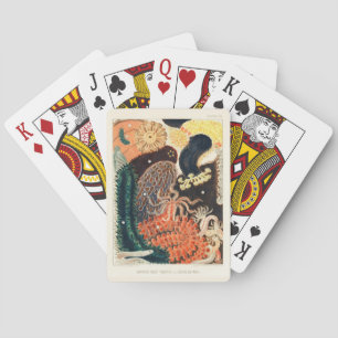 Jeu De Cartes Trepang de la Grande Barrière vintage ou Bêche-de-