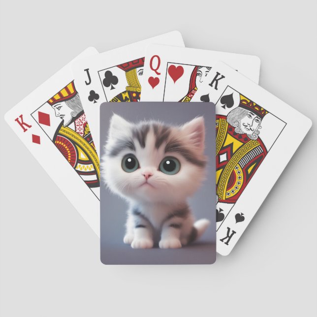 Jeu De Cartes Très mignon Kitten (dos)