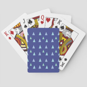 Jeu De Cartes Triangle bleu Motif géométrique Lecture de cartes
