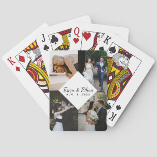 Jeu De Cartes Triangle moderne de blanc de collage de