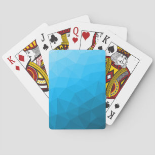 Jeu De Cartes Triangle motif de maillage géométrique dégradé cya