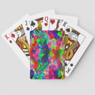 Jeu De Cartes Triangles courbes colorés ou ripples colorés.