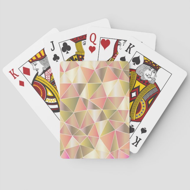 Jeu De Cartes Triangles géométriques (dos)