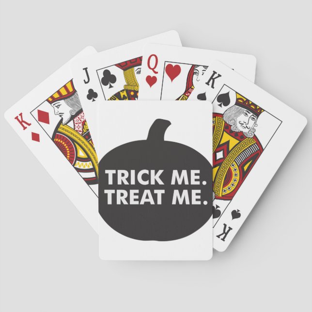 Jeu De Cartes Trick Me Traite, Blanc Noir (dos)