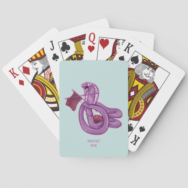 Jeu De Cartes Tricot de serpent (dos)