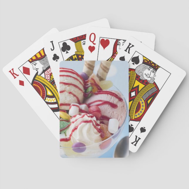 Jeu De Cartes Trio de crème glacée et de parfait doux (dos)