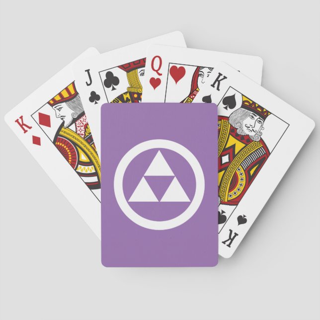 Jeu De Cartes Trois échelles en cercle (dos)