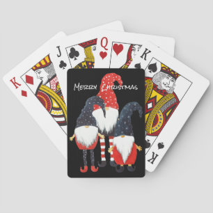 Jeu De Cartes Trois Elfes de Noël Jouer des cartes