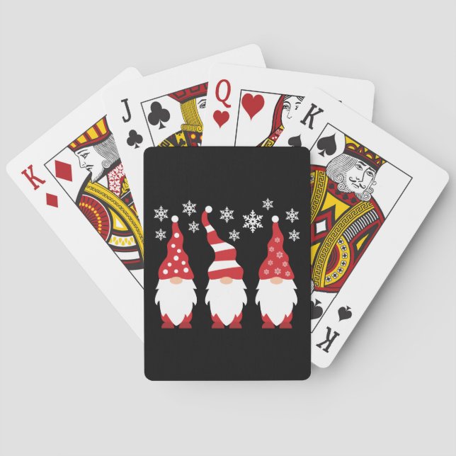 Jeu De Cartes Trois Gnomes Pour Les Vacances (dos)