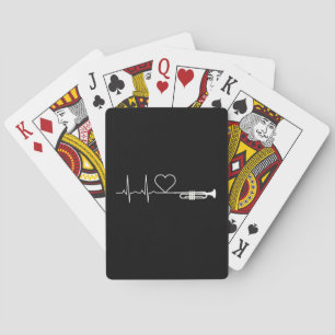 Jeu De Cartes Trompette - Cadeau de battement de coeur de trompe