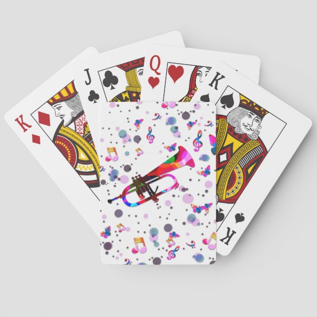 Jeu De Cartes Trompette festive (dos)