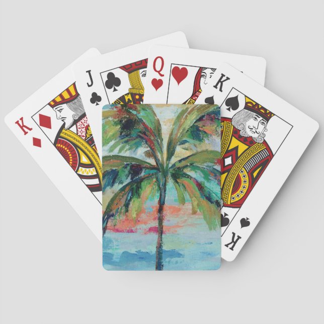 Jeu De Cartes Tropical | Palmier (dos)