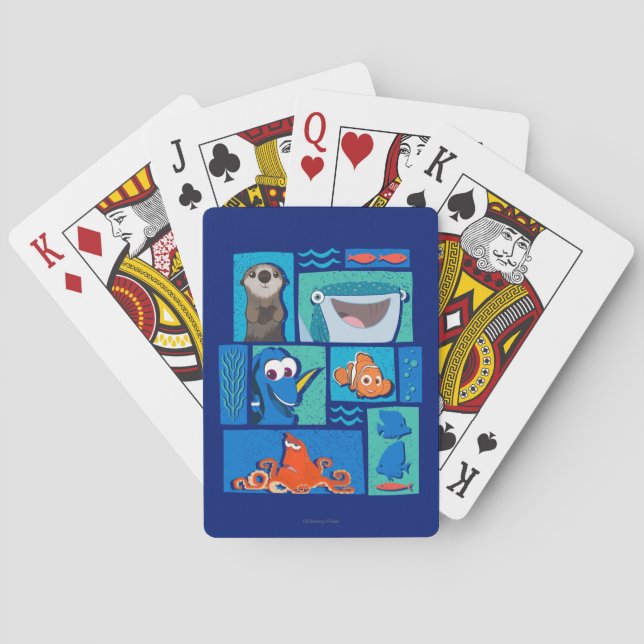 Jeu De Cartes Trouver Dory | Groupe de caractères Jouer des cart (dos)