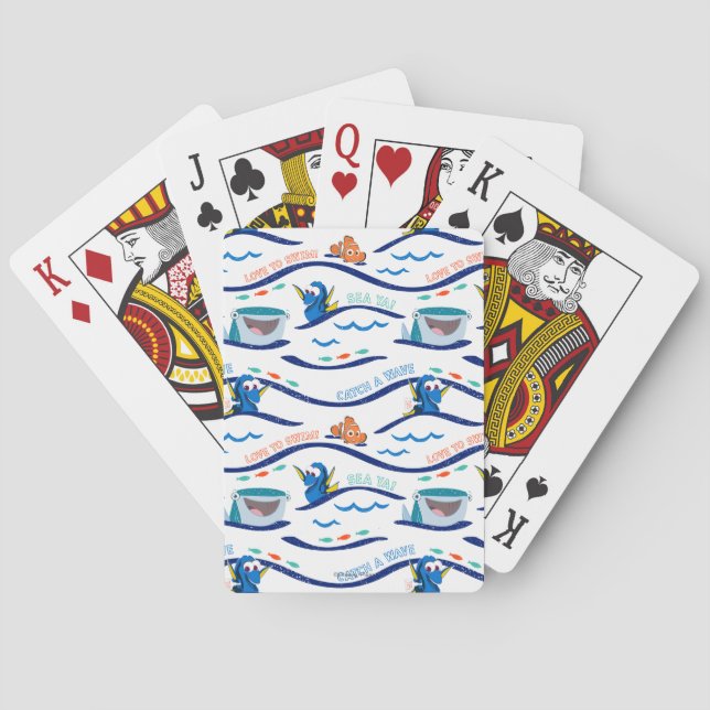 Jeu De Cartes Trouver Dory Wave Motif Jouer des cartes (dos)