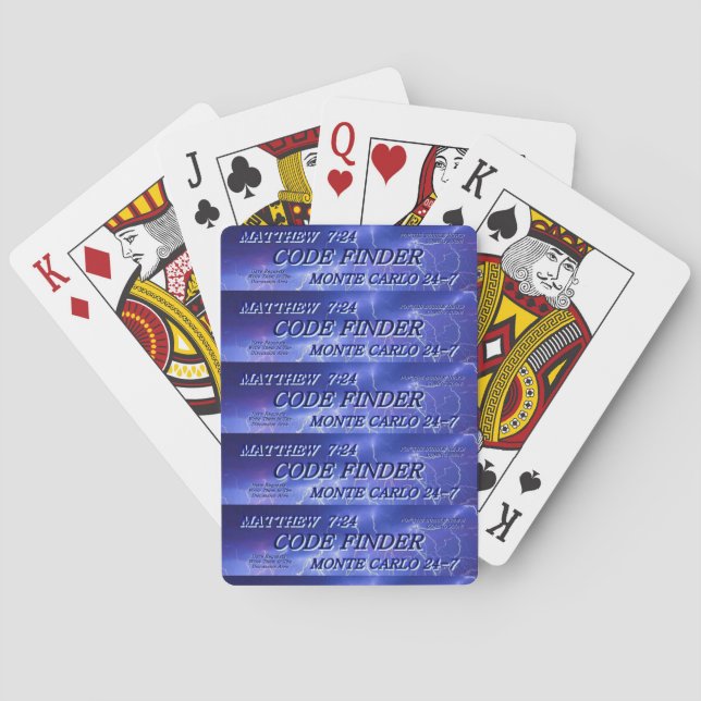 Jeu De Cartes Trouveur de code : Cartes de jeu (dos)